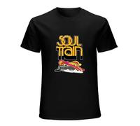 TPGHNVENT Men's Soul Train T-Shirts Black 3XL
