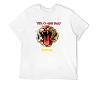 TPGHNVENT Men's Tygers of Pan Tang Wild Cat Cotton T Shirt White XXL