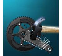 TPH Lot de 3 films autocollants de protection de manivelle de vélo pour SRAM/Shimano