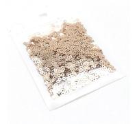 TPIONEER 10g de Paillettes de Couleur Pure Plates Rondes en PVC, Paillettes lâches, Broderie Artisanale pour Dames, Tissu brodé 3 mm, 4 mm, 5 mm, 6 mm