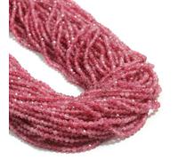TPIONEER Brin de Perles de Pierre Naturelle facettées de 2/3/4 mm 15 Pouces, entretoises Rondes en Jaspe Rouge, Pierre de Soleil et Aigue-Marine pour la création de Bracelets et Colliers.