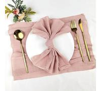 TPIONEER Serviettes de Table en Tissu de Coton Vert Sauge, 60 pièces, Serviettes de Table en Gaze, décoration de Mariage, pâques