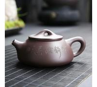 TPIONEER Théière en Argile Violette à Motif Traditionnel Yixing, théière en minerai Brut, théière en Sable Violet, Bouilloire Faite à la Main, théière Kung Fu, 185 ML