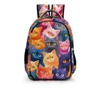 TPISLI Animal Kitten Personnalisé En 3D Sac À Dos Enfants, Léger Cartable Garçons Filles Collège Primaire Imperméable Cat Sac A Dos Scolaire Pour Adolescents Voyage Loisir