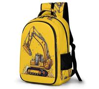 TPISLI Cartable 8 10 Ans Fille Sac Dos Ecole Primaire Véhicule de Construction Cartable Ecole Garcon Primaire Sac Ados Dessin Humoristique Garçon Cartable Ecole Garcon Primaire CE2 CE1