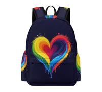 TPISLI Cartable Amour Design Collège Garçon Sac Collège Multicolore 11-15 Ans Fille Sac à Dos Imperméable Grand pour Loisirs Sorties et Usage Quotidien École Voyage Cours Cadeau de Rentrée
