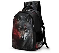 TPISLI Cartable Animal Loup Garçon Primaire Sac College Garcon Sac A Dos Wolves Garcon Sac College Garcon Sac Ados Garcon Cartable Garçon