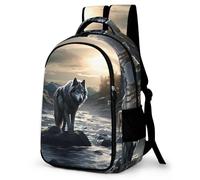 TPISLI Cartable Animal Loup Garçon Primaire Sac College Garcon Sac A Dos Wolves Loup Garcon Sac College Garcon Sac Ados Garcon Cartable Garçon