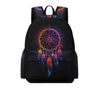 TPISLI Cartable Attrape-rêves Tribal Garçon 7 Ans Sac à Dos Plumes Filles CM1 CM2 School Bag Imperméable Grand Voyage Loisirs Sorties Loisirs Randonnée Usage Quotidien