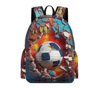 TPISLI Cartable Ballon de Foot 3D Garcon Primaire, Grand Sac D'école En Fauteuil Pour Enfants De CE2 CM1 CM2, Sac A Dos Primaire Garçon, 8-16 Ans
