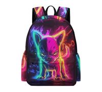 TPISLI Cartable Bouledogue Chien pour Garçons et Filles 8-12 Ans Sac à Dos Animal Chiot CE2 CM1 Sac Scolaire Léger Imperméable pour Voyage Randonnée Loisirs, School Bag Rentrée Scolaire et Cadeau