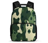 TPISLI Cartable Camo Motif Enfants 7-11 Ans Sac d'École Camouflage pour Filles École Primaire Backpack, Détails en Feutre Poches Latérales Cadeau de Rentrée