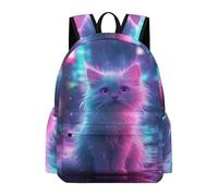 TPISLI Cartable Chat Fille Garçon Primaire, Sacs À Dos Chaton Enfants Fille Garçon 5-12 Ans Léger Pour Adolescents Scolaire Randonnée Voyage