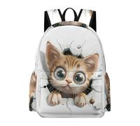 TPISLI Cartable Chaton Garcon Primaire, Grand Sac D'école En Animal Chat Pour Enfants De CE2 CM1 CM2, Sac A Dos Primaire Garçon, 8-16 Ans