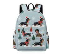 TPISLI Cartable Chien Teckel Enfants 7-11 Ans Sac Animal Chiot Garçons CE2 CM2 Daypack Léger Scolaire Cadeau de Rentrée Voyage Promenade Usage Quotidien École Voyage