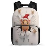 TPISLI Cartable Cochon d'Inde Filles Cp Ce1, Sac à Dos Mignon Néerlandais Cochon Enfants Durable, Sac Scolaire, Bookbag, Dos Rembourré, Poignée Solide, Loisirs Sorties