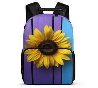 TPISLI Cartable Colourful Fleurs Enfants 8-12 Ans Sac d'École Plante 3D Imprimé pour Garçons Filles CP CE1 Daypack, Détails en Feutre Tissu 1680D Rentrée Scolaire