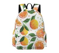 TPISLI Cartable Design Citron Garçon Fille 8-12 Ans Sac à Dos Imprimé Fruit CE1 CE2 Sac Scolaire Durable Grand Format pour Voyage Randonnée Loisirs, School Bag Rentrée Scolaire et Cadeau