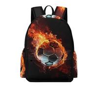 TPISLI Cartable Flamme Fauteuil Pour Filles Sac À Dos Flamme Fauteuil Primaire College Sac Ecole Élégant Et Léger Pour Les Adolescents Pour 9-16ans, Sac D'école Soccer