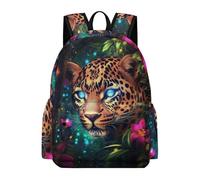 TPISLI Cartable Guépard Enfants 7-11 Ans Sac d'École Animal Léopard Garçons CE2 CM2 Daypack Léger Durable Cours Usage Quotidien Sorties Loisirs École Voyage Promenade