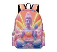 TPISLI Cartable Imprimé Bouddha Fille 8 Ans Cartable Bouddhisme Garçon 10 Ans Bookbag Durable À la Mode Voyage Loisirs Usage Quotidien Promenade École Voyage Randonnée