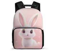 TPISLI Cartable Lapin Enfants 5-10 Ans Sac d'École Animal Lapin pour Filles CM1 CM2 Daypack, Détails en Feutre Poches Latérales Cadeau Anniversaire