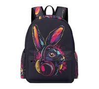 TPISLI Cartable Lapin Garcon Primaire, Grand Sac D'école En Animal Lapin Pour Enfants De CE2 CM1 CM2, Sac A Dos Primaire Garçon, 8-16 Ans
