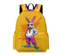 TPISLI Cartable Lapin Mode Fille Garçon 8-13 Ans Sac d'École Cool Lapin CE2 CM1 Léger Grand Format pour Cadeau du Nouvel An École Voyage Loisirs Usage Quotidien Rentrée Scolaire