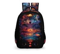 TPISLI CArtable Le Loup Loup Garçons Sac À Dos Pour Enfants Et Adolescents, CArtables Scolaires Grande Capacité, Sac À Dos Le Loup Etanche Décontracté Bon Pour L'école