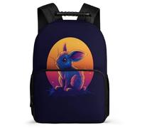 TPISLI Cartable Motif Animal Lapin Garçons Cm1 Cm2, Sac à Dos Motif Lapin Enfants Durable, Sac Scolaire, Backpack, Promenade Randonnée, Usage Quotidien, Cadeau