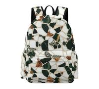 TPISLI Cartable Motif Bloc de Pierre Filles et Garçons 8-10 Ans Sac Scolaire Motif Marbre CP CE1 CE2 Grand Format Imperméable pour Cours Voyage Loisirs et Usage Quotidien Rentrée Scolaire