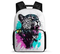 TPISLI Cartable Motif Guépard Filles Garçons Cours Primaire, Sac à Dos Léopard Animal Enfants Durable, Sac Scolaire, Daypack, Promenade Randonnée, Usage Quotidien, Cadeau