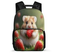 TPISLI Cartable Mouse pour Garçons Filles École Primaire Sac à Dos Mignon Animal Fraise 8-12 Ans Daypack, Léger Durable Poignée Solide Cadeau Anniversaire