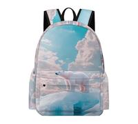 TPISLI Cartable Ours Polaire Garçon Fille 14 Ans Sac à Dos Animal Élèves Primaire Sac Scolaire Imperméable Durable pour Voyage Randonnée Loisirs, School Bag Rentrée Scolaire et Cadeau
