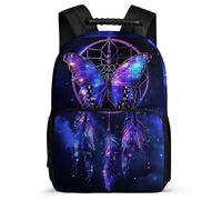 TPISLI Cartable Papillon Enfants 8-12 Ans Sac à Dos Attrape-rêves pour Garçons Filles CE1 CE2 Daypack, Poignée Solide Léger Durable Cadeau de Rentrée