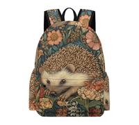 TPISLI Cartable pour Filles et Garçons Hérisson 15 Ans Sac Enfant Mignon Petit Animal CE1 CM1 Léger Grand Format pour Ordinateur Portable 11,6 Pouces Sorties et Loisirs Usage Quotidien
