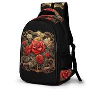 TPISLI Cartable Roses Garçon Primaire Sac College Garcon Sac A Dos Roses Fleur Garcon Sac College Garcon Sac Ados Garcon Cartable Garçon