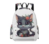 TPISLI Cartable Sac École Pour Filles Garçons,Sac À Dos Le Chat Pour Primaire Collège,Sac Le Chaton Scolaire,Loisirs Cartable Le Chat Primaire Adolescent Bookbag