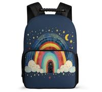 TPISLI Cartable Scolaire Arc-en-ciel pour Élèves École Primaire Sac à Dos Colourful 5-10 Ans Daypack, Détails en Feutre Dos Rembourré Cadeau Anniversaire