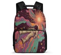TPISLI Cartable Scolaire Astronaute École Primaire pour Filles Sac Scolaire Astronaute 5-10 Ans Bookbag, Poignée Solide Léger Durable Promenade Randonnée