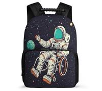 TPISLI Cartable Scolaire Astronaute pour Garçons 6-10 Ans Sac à Dos Astronaute École Primaire School Bag, Poignée Solide Dos Rembourré Promenade Randonnée