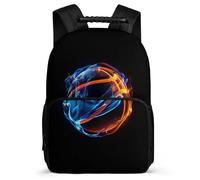 TPISLI Cartable Scolaire Basket-Ballon Imprimé Enfants 5-10 Ans Cartable Basketball Motif pour Élèves École Primaire School Bag, Détails en Feutre Léger Durable Loisirs Sorties