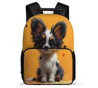 TPISLI Cartable Scolaire Border Collie Chien pour Garçons 6-10 Ans Sac à Dos Chiot École Primaire Backpack, Tissu 1680D Détails en Feutre Rentrée Scolaire
