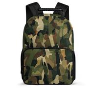 TPISLI Cartable Scolaire Camo pour Élèves 8-12 Ans Sac à Dos Camouflage Cours Primaire Backpack, Léger Durable Poches Latérales Cadeau de Rentrée