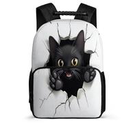 TPISLI Cartable Scolaire Chat Cours Primaire pour Filles Garçons Sac à Dos Kawaii Chaton 7-12 Ans Bookbag, Léger Durable Poches Latérales Rentrée Scolaire