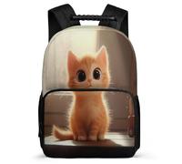 TPISLI Cartable Scolaire Chat Enfants 7-11 Ans Sac Collège Kawaii Chaton pour Garçons Filles CE1 CE2 School Bag, Poignée Solide Tissu 1680D Rentrée Scolaire