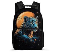 TPISLI Cartable Scolaire Cheetah Motif pour Garçons Filles 7-12 Ans Sac Collège Animal CE2 CM1 School Bag, Poignée Solide Léger Durable Loisirs Sorties