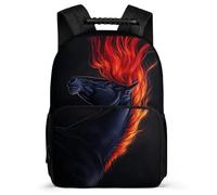 TPISLI Cartable Scolaire Cheval Design pour Fille Garçon Cours Primaire Sac d'École Animal 8-12 Ans Bookbag, Poignée Solide Dos Rembourré Cadeau de Rentrée