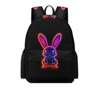 TPISLI Cartable Scolaire Design Animal Lapin Fille Garçon 8 Ans Sac à Dos Imprimé Lapin Primaire CE2 CM1 Léger Durable pour École Cadeau de Rentrée Voyage et Loisirs Usage Quotidien
