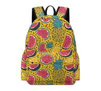 TPISLI Cartable Scolaire Design Coloré Fruits Fille Garçon 7-11 Ans Sac à Dos Fruit Primaire CE1 CE2 Sac d'École Léger Imperméable pour Cours Voyage Loisirs, Book Bag Rentrée Scolaire et Cadeau